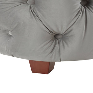 English Elm Jennifer Taylor Home - Brooklyn King Tufted Velvet Bed Set - Elegant Opal Grey Wingback Design For Cozy Luxury Retreat B2719P238195