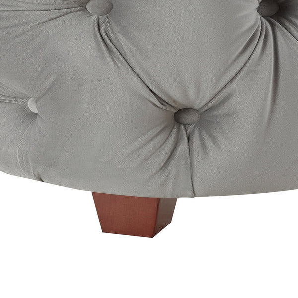 English Elm Jennifer Taylor Home - Brooklyn King Tufted Velvet Bed Set - Elegant Opal Grey Wingback Design For Cozy Luxury Retreat B2719P238195