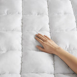 Intelligent Design Dream Puff Casual Overfilled Down Alternative Mattress Pad ID16-2318 White