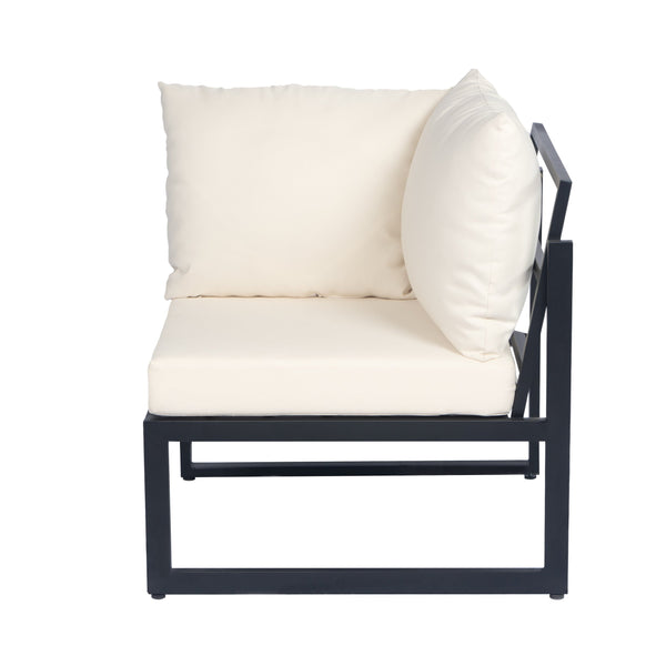 English Elm Christopher Knight Home® - Outdoor 4-Piece Acacia Wood & Metal Patio Corner Set - Modern Comfort For Stylish Outdoor Living N757S438857B