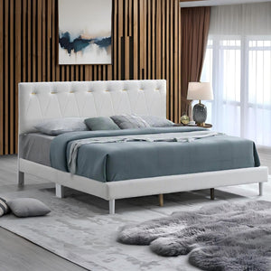 English Elm Sinclair Tufted Twin Platform Bed with Gold-Tone Accents, Plush Teddy Fabric, Adjustable Headboard Wheat 60.39 L x 26.37 W x 7.28 H B078P400738