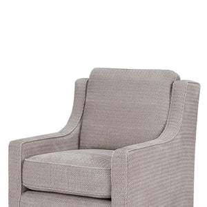 JLA Home Madison Park - Chenille swivel chair with wingback silhouette, high-density foam comfort and 360° metal base for style and support Grey MP103-0240