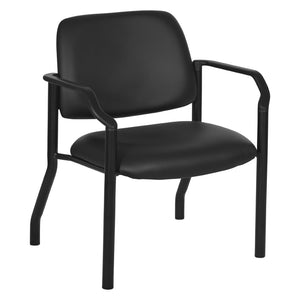 OSP Home Furnishings Big and Tall Guest Chair Heavy Duty Reinforced Frame with Plush Cushions for Office Use 55052B-U6