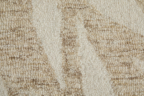 Feizy Rugs Wallace Hand-tufted Wool Rug - Durable, Stylish Floral & Botanical Design For Modern Interiors Tan,Ivory Wool Wal8a37fbge000f00
