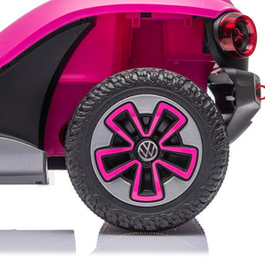 English Elm 12v Licensed Volkswagen Beetle Ride on Car with Remote Control and Suspension for Kids Pink W1578P416240