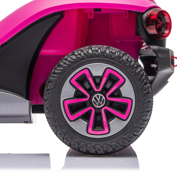 English Elm 12v Licensed Volkswagen Beetle Ride on Car with Remote Control and Suspension for Kids Pink W1578P416240