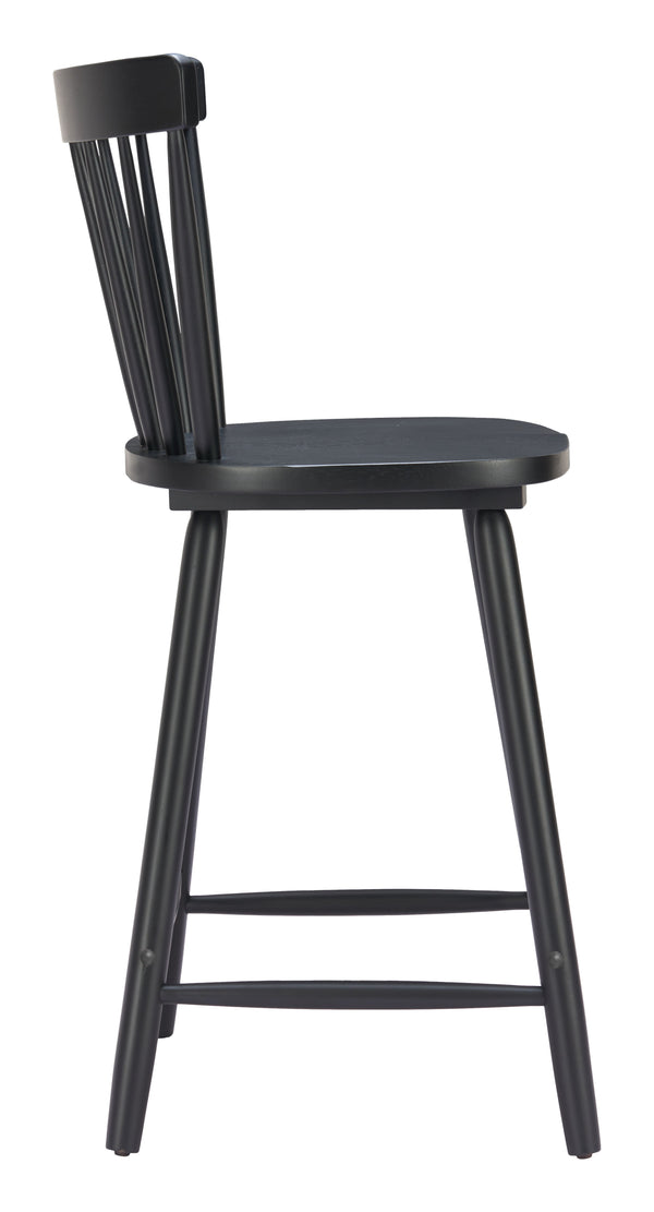 Zuo Modern Tyce Counter Stool Set Of 2 – Modern Rubberwood Design For Stylish Hospitality Spaces And Homes Black Rubberwood 110528-zuo-modern