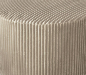 English Elm Corduroy Cube Ottoman Ribbed Upholstery Footrest for Living Room or Bedroom Seating Camel B2748P476007