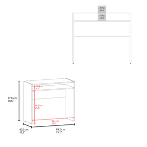 English Elm Desk Caraway, Office, White