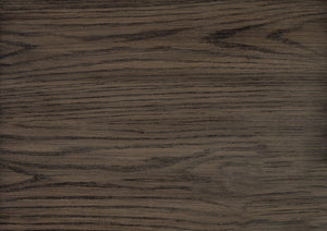 English Elm Brown Oak Veneer Round Counter Height Table with Matte Black Metal Base Seats Four B011P199727