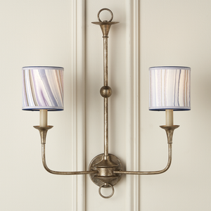 Marble Lavender Agate Drum Chandelier Shade – Artisan-Made, Unique Patterns for Chic Decor