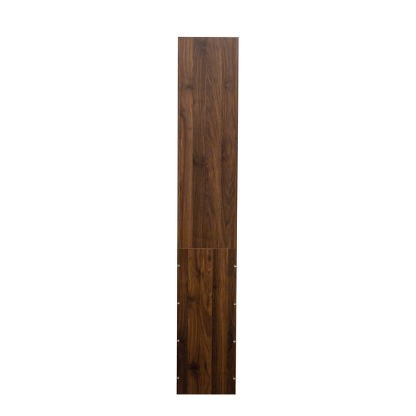 English Elm 70.87" H Modern Wooden Tall Storage Cabinet With 4 Display Shelves, 3 Drawers For Home & Office W331P281203
