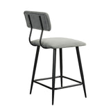 INK+IVY Henrick Mid-Century Counter Stool II104-0463 Grey Multi