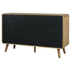 English Elm Winston Six Drawer Mid-century Dresser with Walnut Veneer Finish and Tapered Legs Light Ash B062P451714