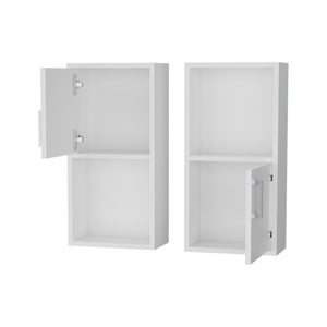 English Elm Dixie Wall Mounted Medicine Cabinet Set of Two with Open Shelf Bathroom Storage B128P460147