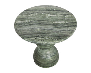 Sunpan RAUL Bistro Table - Elegant Marble-Look Design in Sage - Perfect for Small Spaces & Dining Nooks 112721