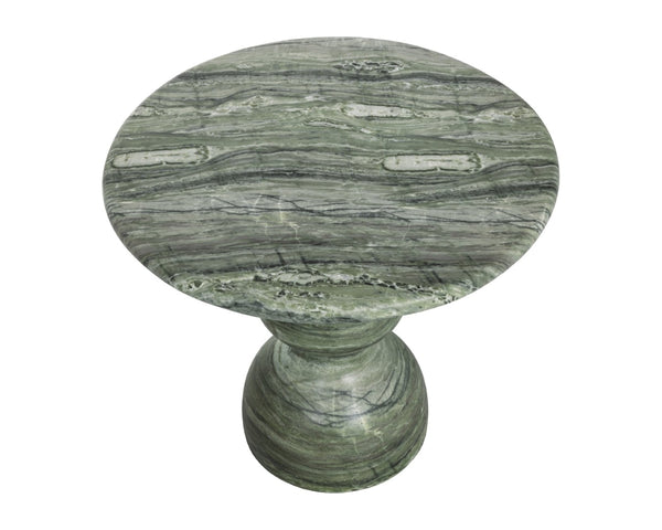 Sunpan RAUL Bistro Table - Elegant Marble-Look Design in Sage - Perfect for Small Spaces & Dining Nooks 112721