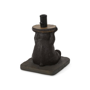 English Elm Christopher Knight Home® - BEAR Umbrella Base Dark Brown Concrete Resin Finish, Handcrafted Lightweight Design, No Assembly Needed 67766.00DBRN