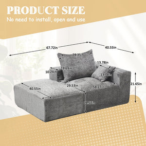 English Elm United We Win Memory Foam 2-Seater Couch - Stylish Chenille Sofa, No Assembly & Perfect For Small Spaces W1568P222616-GIGA