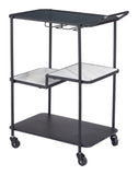 Constanza Bar Cart Black 109845 Zuo Modern