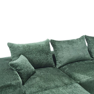 English Elm United Stylish L-Shaped Chenille Sofa - Cozy, Spacious Seating For Family Gatherings & Movie Nights W1568S00124-GIGA