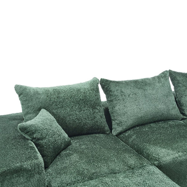 English Elm United Stylish L-Shaped Chenille Sofa - Cozy, Spacious Seating For Family Gatherings & Movie Nights W1568S00124-GIGA