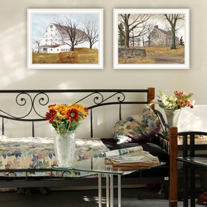 English Elm Trendy Decor 4u Billy Jacobs Farmhouse Wall Art Set Framed Pastoral Prints B067P254095