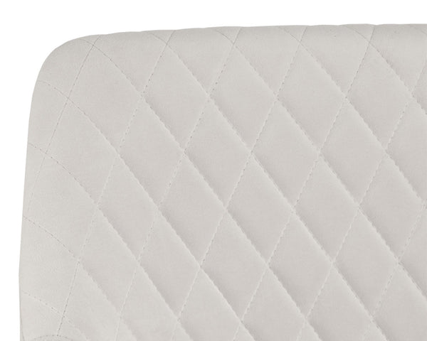 Sunpan Jayna Dining Armchair - Chic Comfort with Elegant Diamond Tufting, Perfect for Stylish Dining Spaces Champagne Gold / Antonio Linen