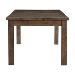 English Elm Classic Solid Rubberwood Dining Table Seats 6 with Burnished Grain for Warm Interiors B011P262312