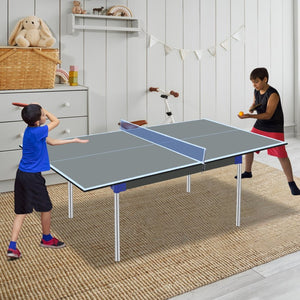 English Elm 6*3ft Foldable Mdf Ping Pong Conversion Top for Indoor Game Room Practice Grey W1408P318966
