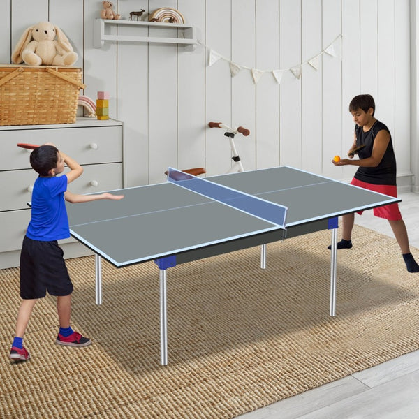 English Elm 6*3ft Foldable Mdf Ping Pong Conversion Top for Indoor Game Room Practice Grey W1408P318966
