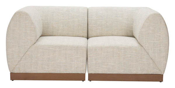 Zuo Modern Christy Armless Chair - Stylish Modern Design With Durable Outdoor Fabric For Ultimate Comfort Beige 100% Polyester,Aluminum 704147-zuo-modern