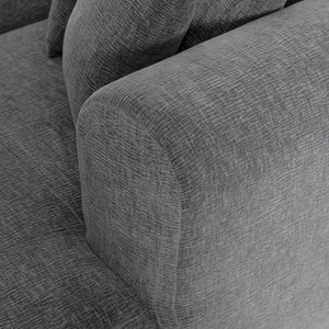 English Elm Christopher Knight Home® - Mirod Sectional Sofa with Chenille Upholstery, Tufted Curved Corner Design, Plush Foam & Springs Grey N760S0000039E