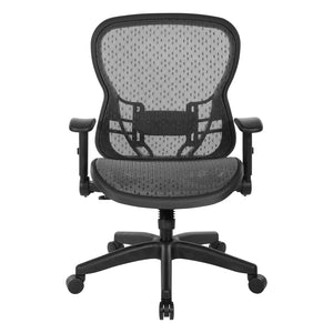 OSP Home Furnishings Deluxe R2 Mesh Ergonomic Office Chair with Lumbar Support and Synchro Tilt Control 529R-R22N1F2