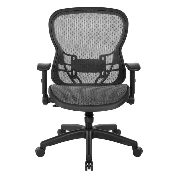 OSP Home Furnishings Deluxe R2 Mesh Ergonomic Office Chair with Lumbar Support and Synchro Tilt Control 529R-R22N1F2