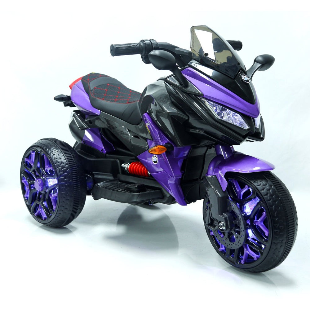 English Elm Kids 12v Battery Powered Ride on Motorbike with Led Wheels Bluetooth and Training W1760P252041