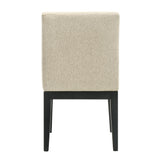 English Elm Beige and Black Padded Side Chair (Set Of 2)