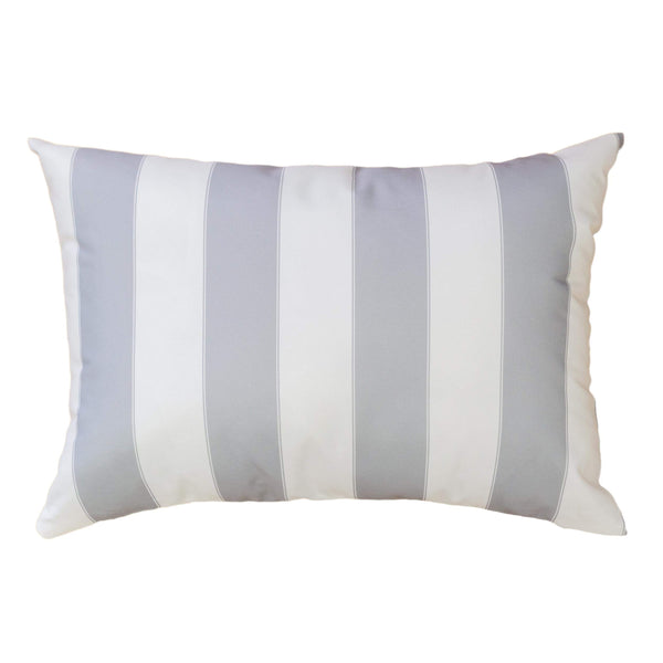 English Elm Horizon Stripe Pillow 14" X 20" - Stylish Weather-Resistant Accent For Indoor & Outdoor Comfort B357P367232