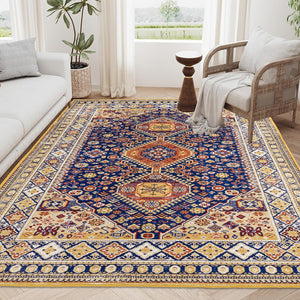 English Elm Area Rug 8X10 Vintage Bohemia Persian-Inspired Non-Slip Washable Rug For Living Room & Bedroom W2907P265139