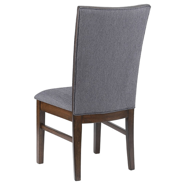 English Elm Wawona Ceramic Top Rubberwood Dining Set with Upholstered Chairs for Four B062S01670