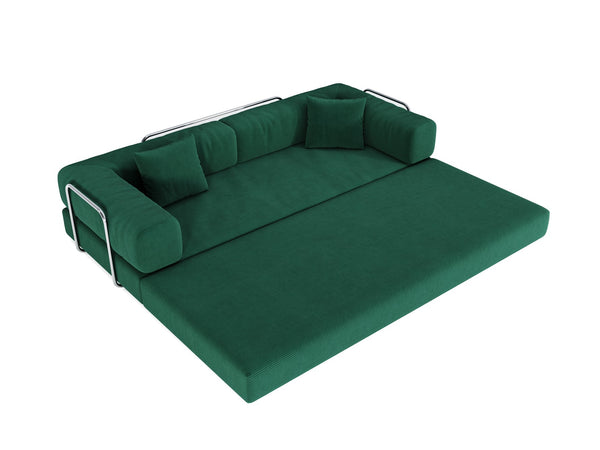 English Elm 78.8Inch Modular Sectional Sofa Bed - Versatile Green Corduroy Furniture For Living Room & Bedroom W3147P278115
