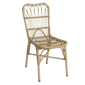 English Elm 5 Piece Outdoor Dining Set Acacia Wood Table Woven Rattan Chairs Patio Backyard N762S000013AAN