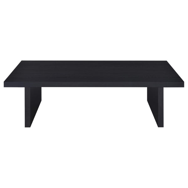 English Elm Caroline Matte Black 3 Piece Coffee and End Table Set for Modern Living Rooms B062S01597