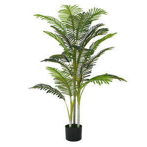 English Elm Christopher Knight Home® - 61" Artificial Palm Tree Set of 2 with Black Pots, Lifelike Feathered Fronds, Pre-Potted Decorful Greenery N772P286756G