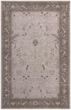 Unique Loom La Jolla Floral Machine Made Floral Rug Light Gray, Gray 10' 6" x 16' 5"