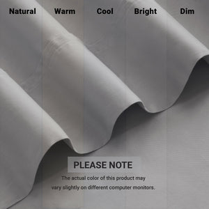 English Elm 4 Pieces Queen Sateen Sheet Set In Elegant Gray - Luxurious 100% Egyptian Cotton For Ultimate Comfort B035P381324