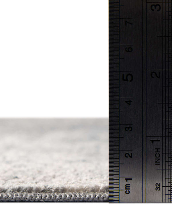 Unique Loom Chateau Quincy Machine Made Abstract Rug Gray, Beige/Navy Blue 7' 1" x 7' 1"