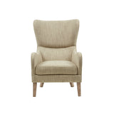 Madison Park Arianna Transitional Swoop Wing Chair MP100-0982 Taupe Multi