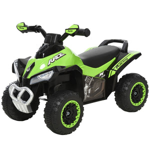 English Elm Aosom Toddler Foot Powered Ride on Atv Toy with Led Lights and Music Buttons W2225P249783
