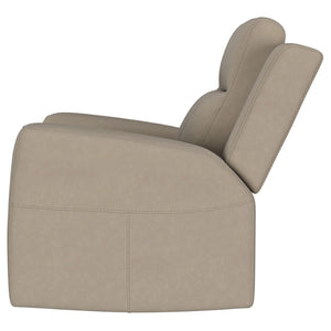 English Elm Slater Channel Tufted Suede Recliner with Pillow Back for Modern Living Rooms B062P440396